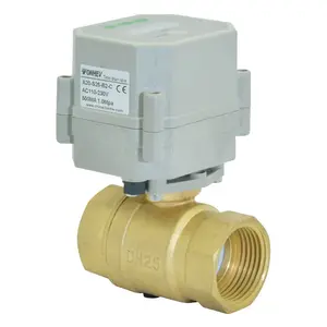 2 cách 1 "DN25 12V 24V điện hẹn giờ điều khiển Brass <span class=keywords><strong>Ball</strong></span> <span class=keywords><strong>valve</strong></span> cho máy nén khí tự động thoát nước - Product Image 1