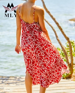 ملابس الشاطئ النسائية المثيرة تصميم جديد بيكيني بدون حمالة كروشيه فستان طويل مجوف طقم من قطعتين - Product Image 1