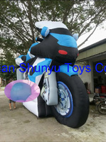 Moto gonflable en nylon personnalisable de tissu d'Oxford pour annoncer Inflatables