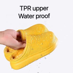 2024 hiver chaud femmes <span class=keywords><strong>sabots</strong></span> avec fourrure eva <span class=keywords><strong>jardin</strong></span> chaussures pour dames vraie fourrure pantoufles soins infirmiers <span class=keywords><strong>sabots</strong></span> pour femmes diapositives fourrure pantoufle - Product Image 2