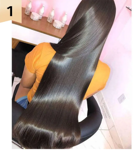 Unbehandelte 13x6 Indische Echthaar-Perücken, Klebstofffreie Full HD Lace Front Perücken, Natürlich Glattes Remy-Haar, HD Lace Wig - Product Image 5