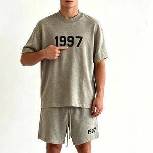 T-shirt Oversize Fear 1997 con Spalle Cadenti, Stampa Personalizzata <span class=keywords><strong>di</strong></span> Alta Qualità, Ricamo Pesante, Maglietta God - Product Image 6