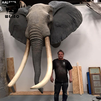 Modèle d'éléphant animatronique grandeur nature pour exposition en parc à thème