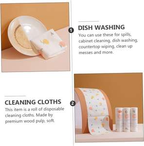 Hot-selling the Latest Product Super Water and Oil Absorption Lazy Rag Kitchen Tissue Rolls Reusable Paper <b>Towel</b> - Product Image 2