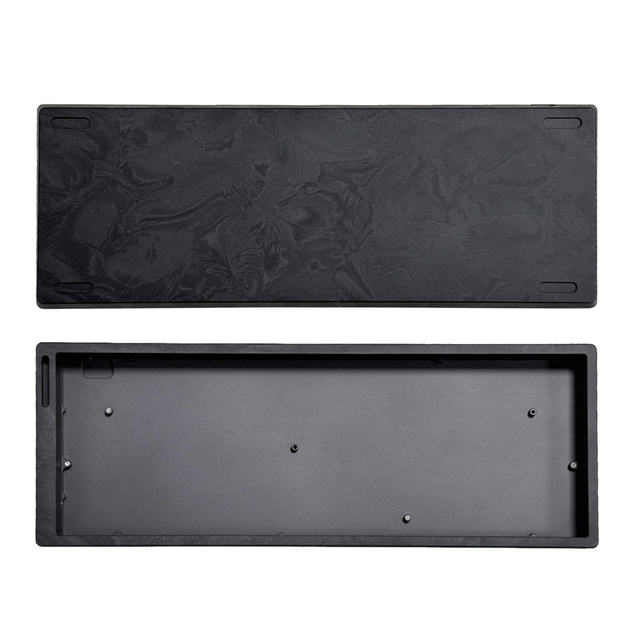 GH60 Aluminum Alloy Case Customized DIY Feather Pattern Wooting Gaming Mechanical Keyboard Magnetic Axis Keyboard case