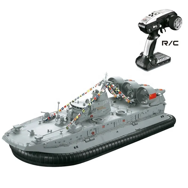 3 Channel Model Remote Control Amfibi 2.4Ghz 1:10 Perahu Rc Hovercraft untuk Militer Rc Perahu Baling-Baling Perahu & Kapal