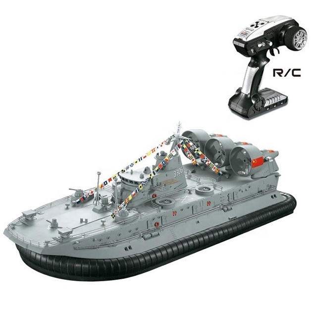 3 Channel Model Remote Control Amphibious 2.4ghz 1:10 Boat Rc Hovercraft for Military Rc Boat Propeller Boat & Ship