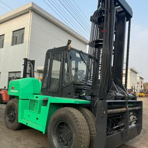 Montacargas Diésel Usado Mitsubishi 15 Toneladas FD150, Mástil de Dos/Tres/Un Nivel, Estado Original, para Construcción y Uso Todoterreno - Product Image 4