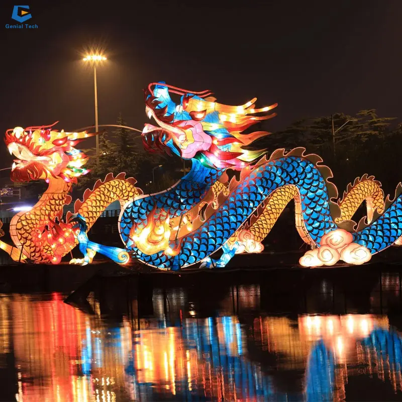 FL-01 lentera naga tradisional Cina untuk dekorasi Tahun Baru