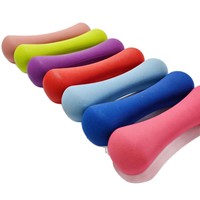 Haltères miniatures en fonte revêtus de plastique en forme d'os pour femmes et enfants, pour l'exercice physique à domicile et le remodelage corporel