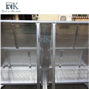 Barrière de sécurité portable en aluminium pour événements, concerts en plein air, séparation des foules - Product Image 5