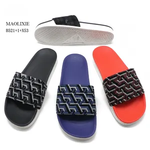 Men's Casual Shoes Newly Slippers Factory Slides Footwear OEM Logo PVC Soft Men Slide Slippers