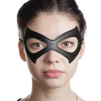 YY Expédition Rapide Masques de Fête Noirs d'Halloween Masque en Cuir PU Masque Créatif Catwoman Masque de Masquerade Masque pour les Yeux pour Fête d'Halloween