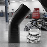 Tuyau coudé en silicone résistant à la chaleur de 3 pouces, 45/90/135/180 degrés, pour système d'admission d'air de voiture modifiée, découpe de l'intercooler turbo
