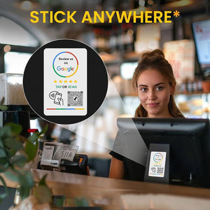 ป้ายแสดงรีวิว Google แบบกำหนดเองพร้อมแท่นวางการ์ด ใช้ซ้ำได้ รองรับ NFC และ QR สำหรับเพิ่มคะแนน 5 ดาวทันที ช่วยเพิ่มผู้ติดตามธุรกิจ - Product Image 3
