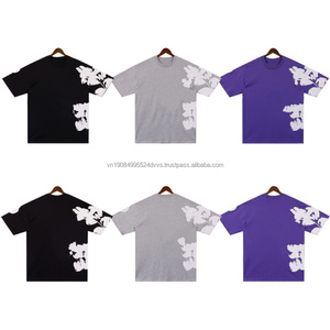 T-shirts pour femmes en coton 100% tricoté, style denim imprimé, design original vintage, style tendance, vêtements pour hommes - Product Image 1