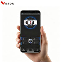 Système d'alarme PKE pour voiture Victor VT-PS210BT 12V avec démarrage à distance unidirectionnel, contrôle de l'allumage/déallumage à une touche et fonction de localisation de véhicule via application