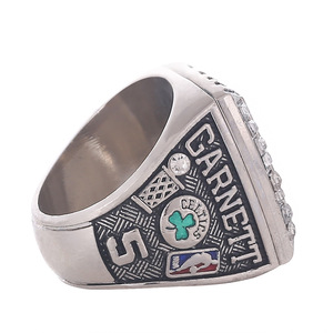 Bague de championnat des <span class=keywords><strong>Boston</strong></span> <span class=keywords><strong>Celtics</strong></span> 2008, édition fan, Kevin Garnett, avec pierre naturelle, alliage plaqué or rhodié, design unisexe - Product Image 4