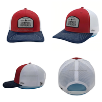 Vente en gros casquette de baseball personnalisée à 5 panneaux en maille logo de broderie extérieure en daim pour les sports de pêche