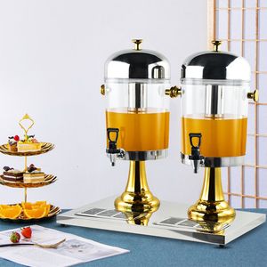 Distributeur de boissons commercial Fajong Ic Dual 16L en acier inoxydable, refroidi par glace, plaqué or, pour comptoir, transparent - Product Image 4