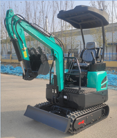 Mini-excavatrice compacte, poids opérationnel 1800 kg, hauteur de déchargement 2490 mm, machines pour cour et jardin