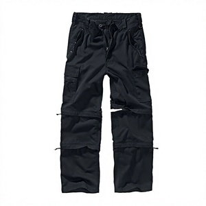 Full Length Lightweight Breathable <b>Men's</b> <b>Trousers</b> with Pockets Polyester Cotton Pants 3-in-1 - Product Image 1