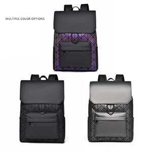 Mochila Geométrica Personalizada para Hombre, Estilo Diamante, Gran Capacidad, Moderna, Informal, para Portátil, Negocios - Product Image 6
