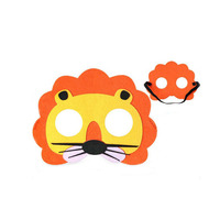 Masque de cerf en feutre orange écologique pour enfants, idéal pour les fêtes, les festivals et les jeux de rôle
