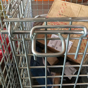 Industria saldato portatile impilamento pieghevole in metallo contenitore in acciaio per gabbia di sicurezza - Product Image 4