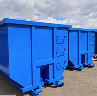 Personnalisation en gros de conteneurs à déchets empilables de 15 à 40 yards cubes, en métal, pour la récupération des déchets