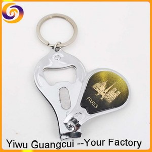 Logotipo personalizado Singapur París recuerdo <span class=keywords><strong>barato</strong></span> acero inoxidable abrebotellas cortaúñas llavero - Product Image 3