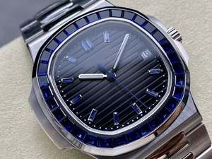 Reloj Mecánico Automático de Diamantes de Alta Gama Personalizado de Alta Calidad, 41 mm, 5711, Movimiento ETA 324, Chapado en Oro Blanco de 18 Quilates, Relojes de Zafiro - Product Image 2