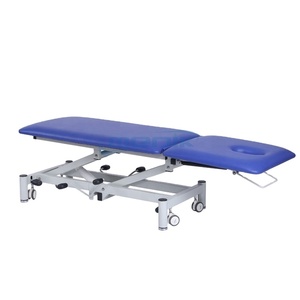 Hidráulica belleza cama ajustable Manual <span class=keywords><strong>Semi</strong></span> Fowler examen cama médica de hoja en rollo con la almohada - Product Image 4
