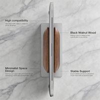 Support vertical en bois pour ordinateur portable, support pour ordinateur portable pour accueillir un MacBook, un MacBook Pro et autres ordinateurs portables
