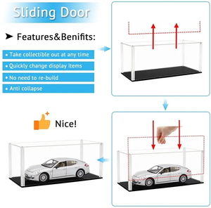 <span class=keywords><strong>Acrylic</strong></span> Mô hình xe hộp hiển thị độ ẩm bằng chứng gương cơ sở bàn cho các mô hình lớn trong suốt Diecast Showcase - Product Image 5