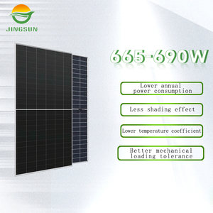 Pannello Fotovoltaico Jingsun Bc Cell per Uso Domestico 665w 670w 675w 680w Effetto Ombreggiatura Ridotto Pannello Solare Bifacciale 690w - Product Image 4