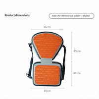 Siège gonflable portable Novaspark pour la pêche en kayak - Lacs, rivières et eaux océaniques - Pêche et tourisme - Sports nautiques de plein air