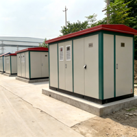 Poste de transformation compact préfabriqué extérieur avec appareillage de commutation MT, transformateur et système de distribution BT