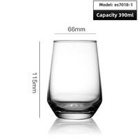 Ensemble de verrerie géométrique moderne Verre à whisky hexagonal à pied haut Résistant à la chaleur Verre à eau pour café Hôtel