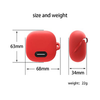 Étui pour écouteurs en silicone souple pour Anker Soundcore Life A2 NC/Dot2 NC/P2I/P2/P3/A3i/3i/A1 (ne comprend pas les écouteurs)