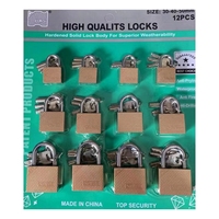 Ensemble de cadenas en laiton antivol Samhoo, couleur personnalisée, 40 mm/50 mm, sécurité extérieure, casier de sport, 3 clés, échantillon disponible