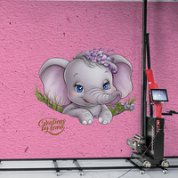 TCP1000 Imprimante à jet d'encre UV à mur vertical 3D mise à niveau Imprimante industrielle automatique 10 ans de protection solaire sans décoloration