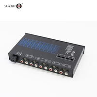 Système audio de voiture 9 bandes EQ, 6 canaux, crossover passif, caisson de basses, égaliseur de fréquence en fer, classe AB/D, séparation 4 canaux