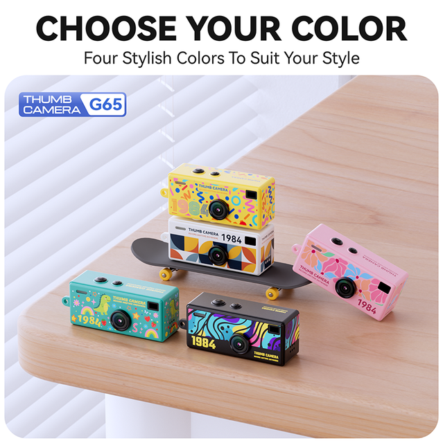 Portable Video Camera 720P 60 Degree Fixed Focus Thumb Camera Compact Pocket Camera for Kids Travel Keychain Camera