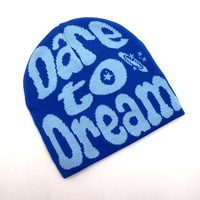 Bonnet d'hiver jacquard Y2K gothique à imprimé intégral, avec revers, faible MOQ, logo personnalisé, sublimation, tricoté moucheté, pour jeunes