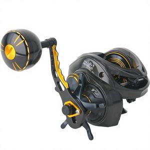 Moulinets de pêche à <span class=keywords><strong>la</strong></span> traîne en métal pour eau salée, 16 kg de résistance maximale, rapport 6.3:1, frein magnétique, corps en fibre de carbone, 6+1BB, pour <span class=keywords><strong>la</strong></span> pêche au snakehead et <span class=keywords><strong>la</strong></span> pêche au jigging lent - Product Image 1