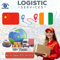 Service de fret aérien/maritime Chine-Côte d'Ivoire DDP, double dédouanement, droits payés, y compris dédouanement BSC DAI, livraison porte-à-porte