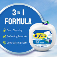 JHYOO Capsules de lessive jetables grande capacité haute concentration 72 billes antibactériennes parfum Rose Raisin 5 compartiments Super