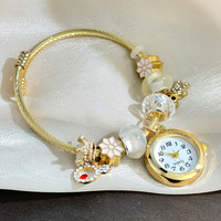 Montre à Quartz de Luxe pour Femmes, Vente en Gros, Nouveau Design, Bracelet Bijou, Diamants et Strass, Mode et Prix Abordable