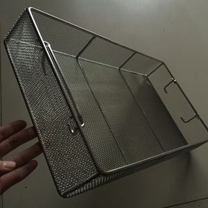 עמיד בהתאמה אישית 304 נירוסטה 316 תיל רשת מזון סל אחסון מזון סל נירוסטה סל רשת - Product Image 3